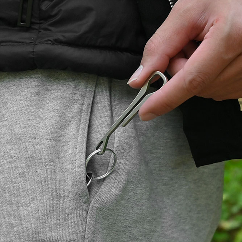 Edc Carry Clip - 73 mm, długi, prosty, wykonany ze