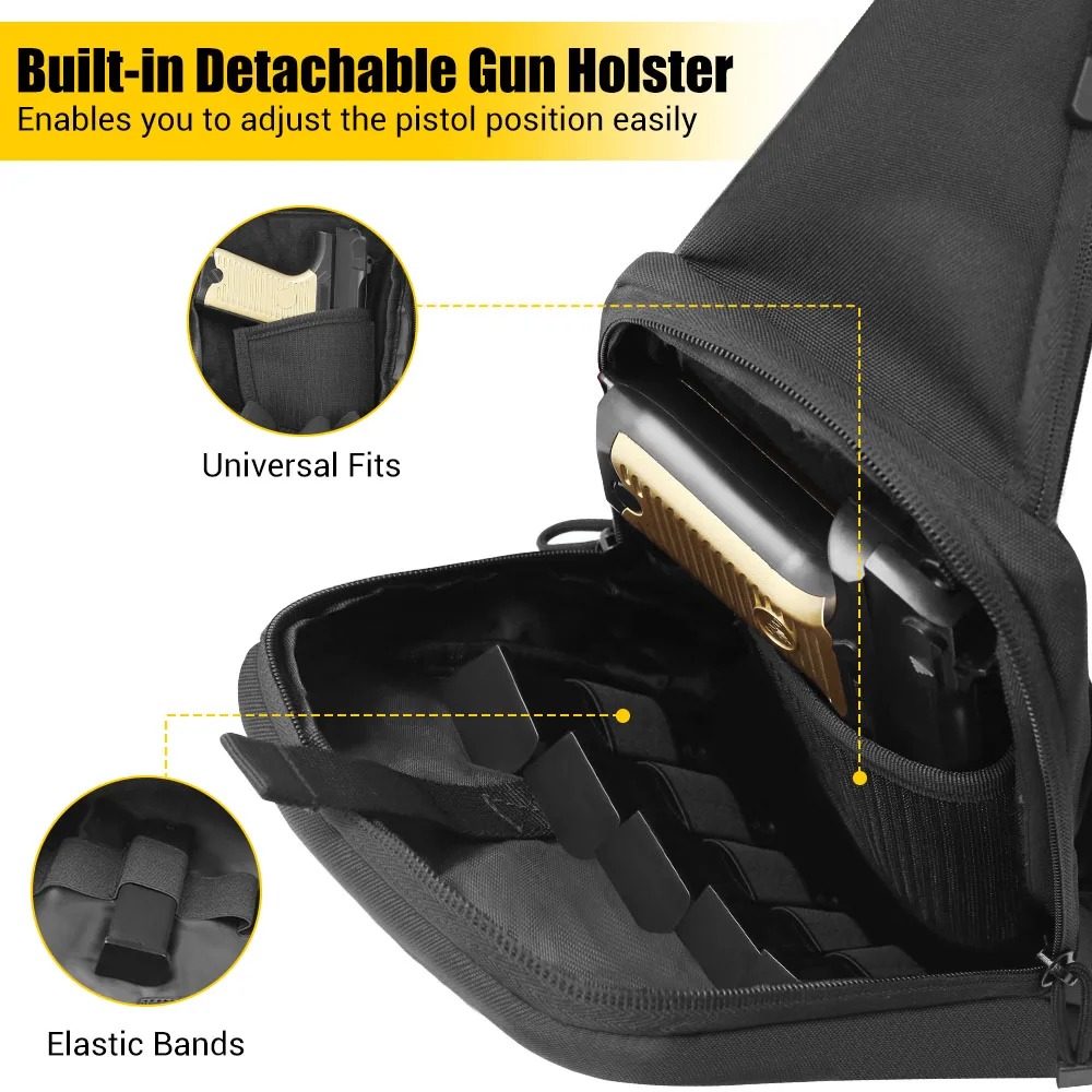 Ukryta torba na broń do noszen – Edc Concealed Carry Sling Bag recenzja i cena